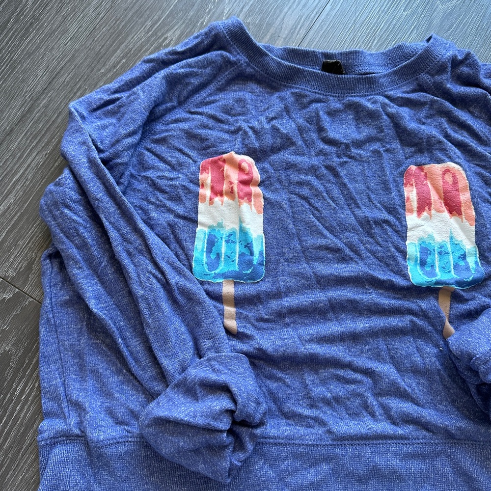Free Press Shirt with Ice Pop Design / S